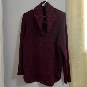 St. John's Bay Burgundy Knit Top